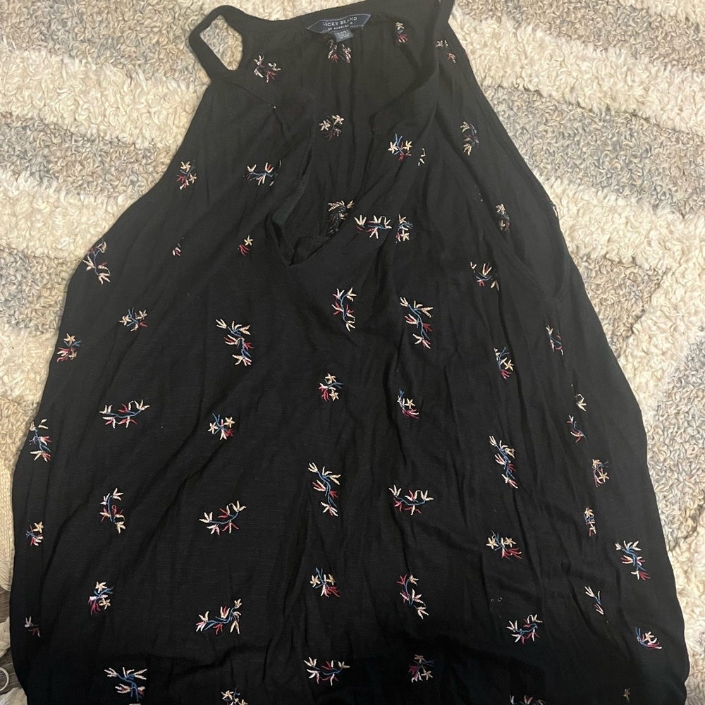 Lucky Brand Embroidered Tank